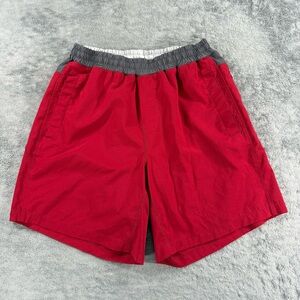 Meripex Apparel Freeballers Compression Lined Sport Shorts Red Grey Large 8”